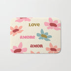 Retro Love Art Print  Bath Mat Gallery Image 1