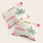 Retro Love Art Print  Pillow Sham Gallery Image 3