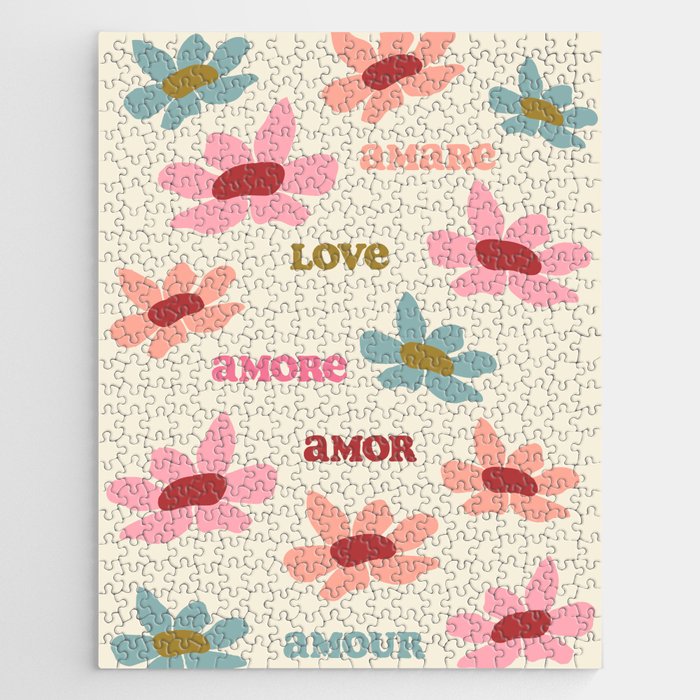 Retro Love Art Print  Jigsaw Puzzle Gallery Image 1