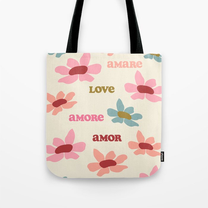 Retro Love Art Print  Tote Bag Gallery Image 1