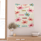 Retro Love Art Print  Wall Tapestry Gallery Image 2