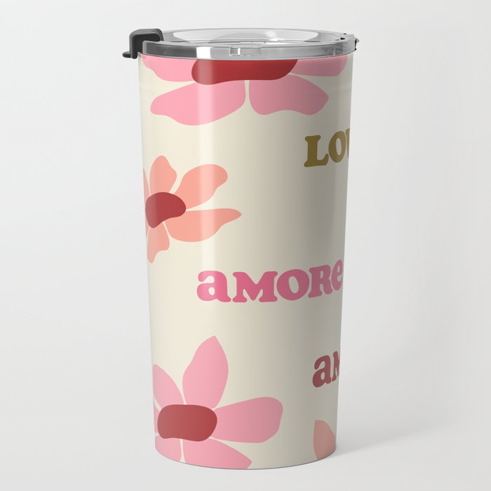 Retro Love Art Print  Travel Mug Gallery Image 3