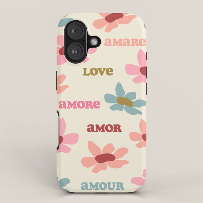Retro Love Art Print  iPhone Case Gallery Image 1