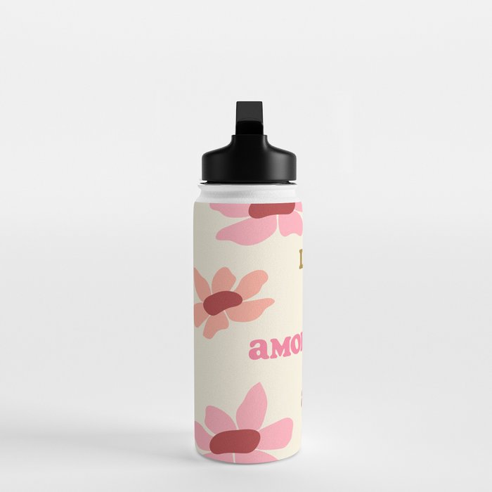 Retro Love Art Print  Water Bottle Gallery Image 3