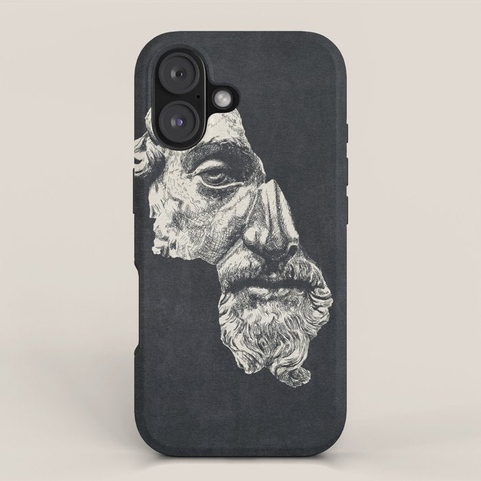 MARCUS AURELIUS ANTONINUS AUGUSTUS / Ink - Dark iPhone Case Gallery Image 1