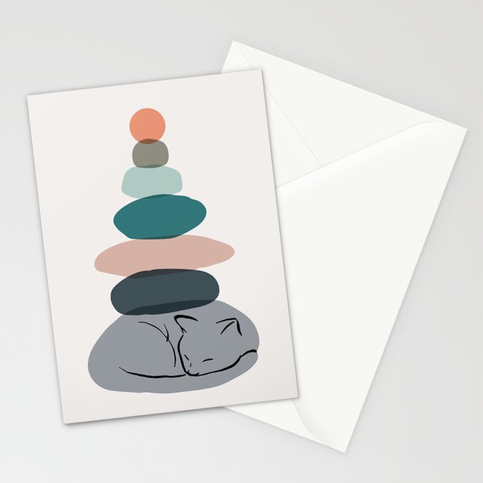 Cat Landscape 58 Stationery Card Gallery Image 2