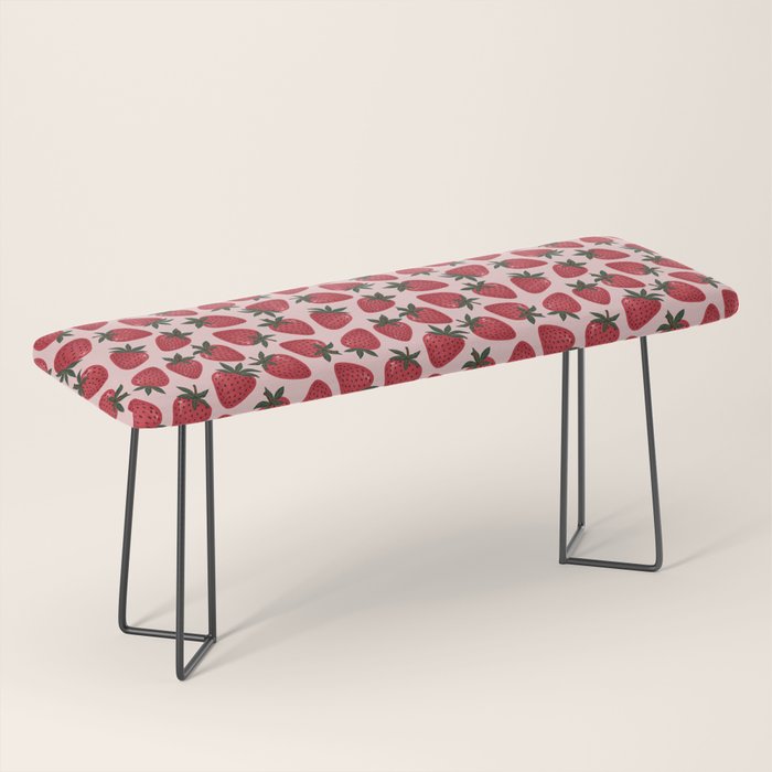 Gouache Strawberry in Pink Bench Gallery Image 1
