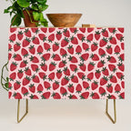 Gouache Strawberry in Pink Credenza Gallery Image 1