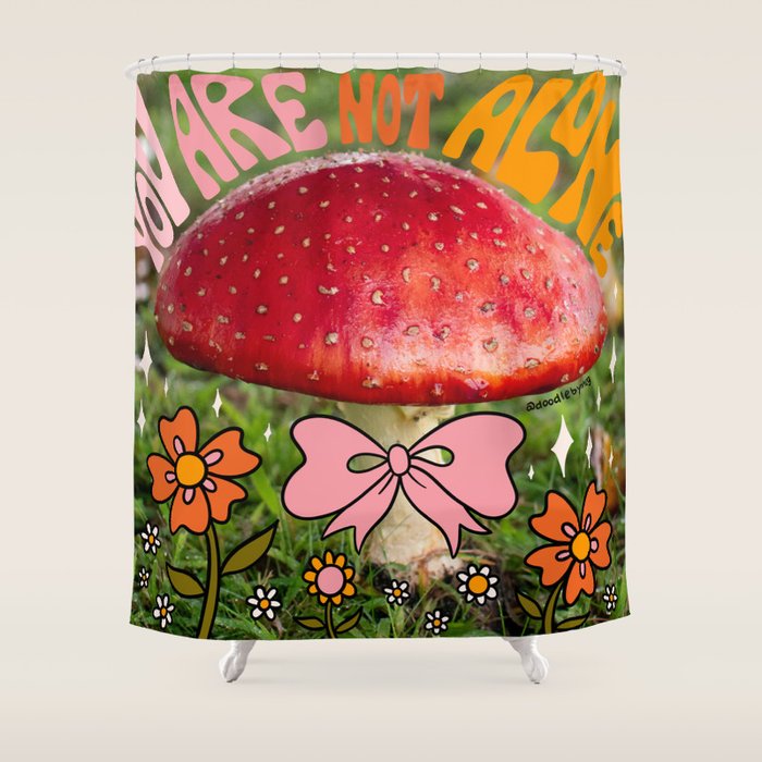 You Are Not Alone Shower Curtain Gallery Image 1