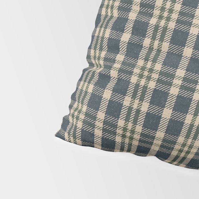 North Country Plaid - classic blue and green Pillow Sham Gallery Image 4