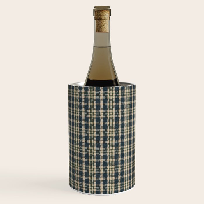 North Country Plaid - classic blue and green Wine Chiller Gallery Image 1