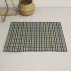 North Country Plaid - classic blue and green Rug Gallery Image 1