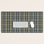 North Country Plaid - classic blue and green Desk Mat Gallery Image 1