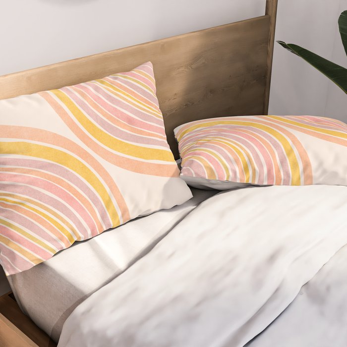 Double Rainbow Drawing Pillow Sham Gallery Image 2