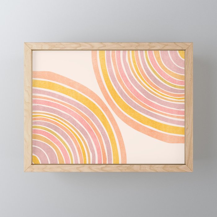 Double Rainbow Drawing Mini Art Print Gallery Image 1