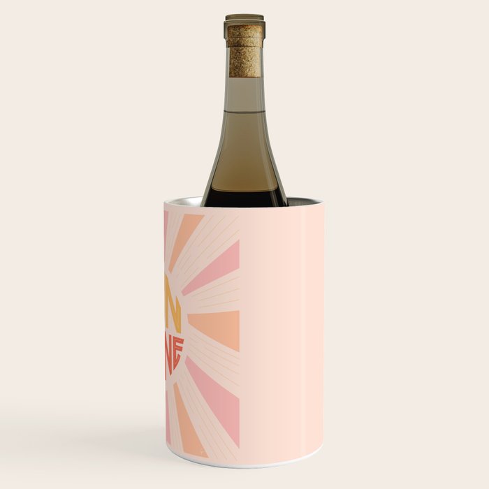 Sunshine Hand Lettering Wine Chiller Gallery Image 3
