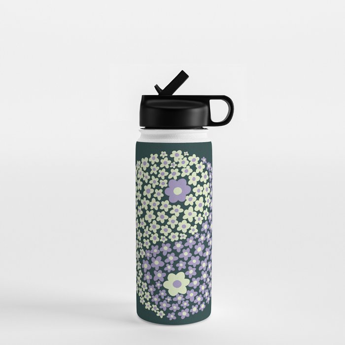 Floral yin-yang Water Bottle Gallery Image 1