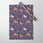Unicorns Dancing in an Enchanted Garden Wrapping Paper Gallery Image 1