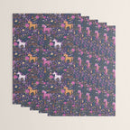 Unicorns Dancing in an Enchanted Garden Wrapping Paper Gallery Image 3