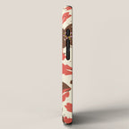 Bold flowers in my garden brown on offwhite iPhone Case Gallery Image 2