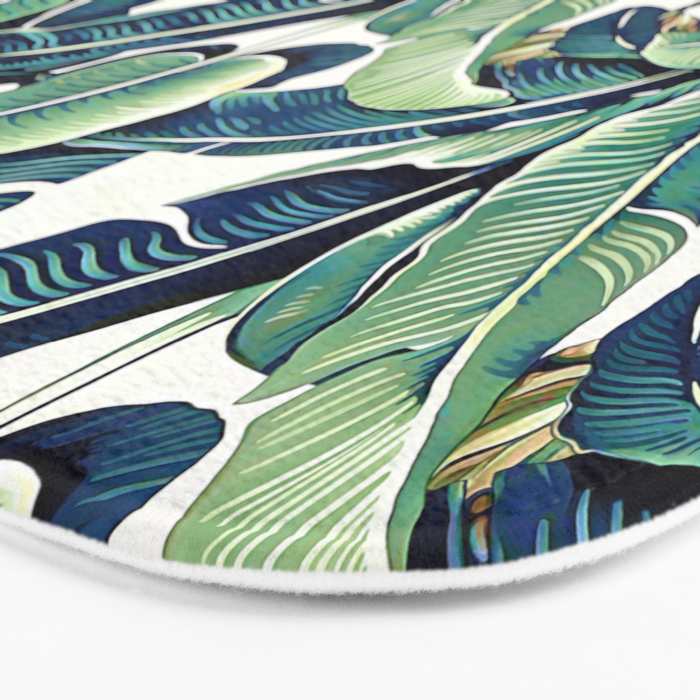 Banana leaves Bath Mat Gallery Image 3