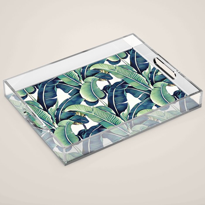 Banana leaves Acrylic Tray Gallery Image 1