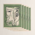 Minimal Face Impression 1 Wrapping Paper Gallery Image 3