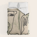Minimal Face Impression 1 Duvet Cover Gallery Image 6