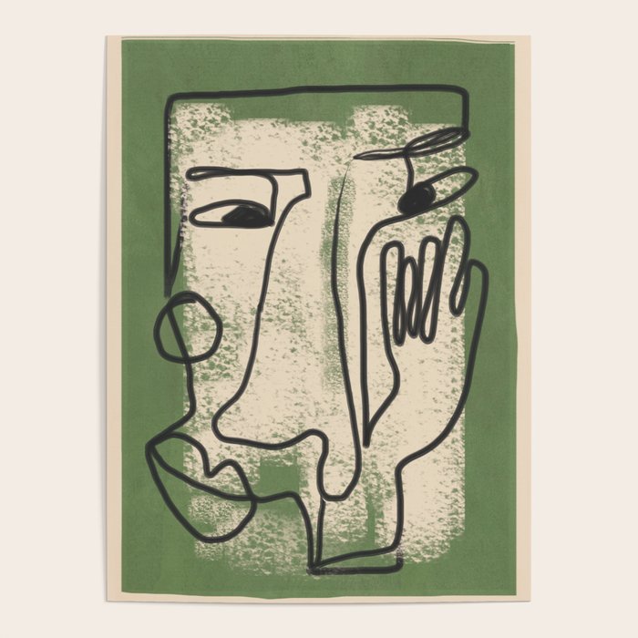 Minimal Face Impression 1 Poster Gallery Image 4