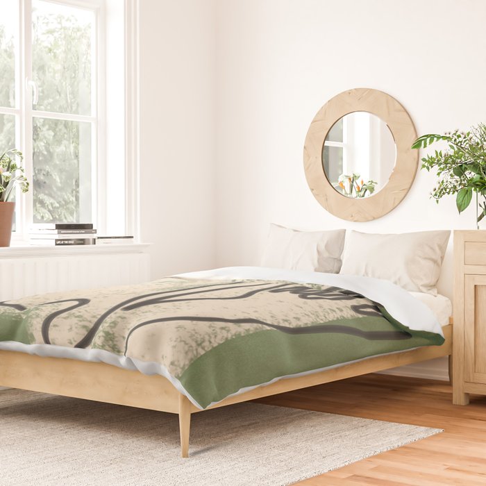 Minimal Face Impression 1 Duvet Cover Gallery Image 2