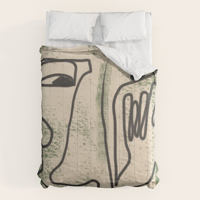 Minimal Face Impression 1 Comforter Gallery Image 6