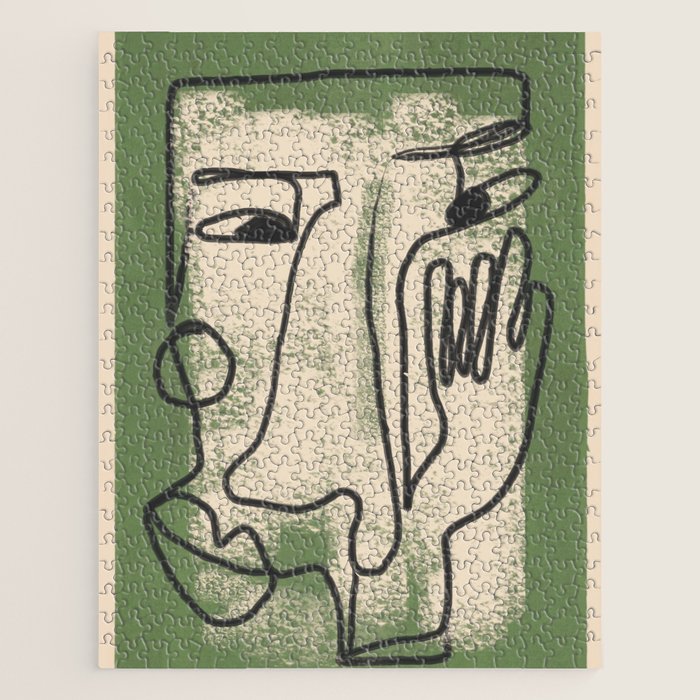 Minimal Face Impression 1 Jigsaw Puzzle Gallery Image 1