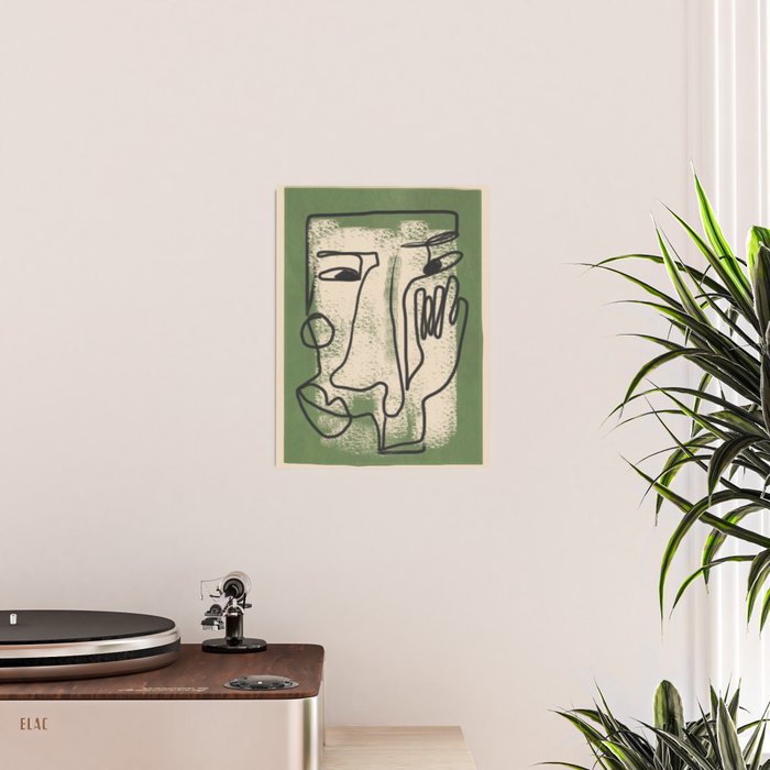 Minimal Face Impression 1 Poster Gallery Image 2