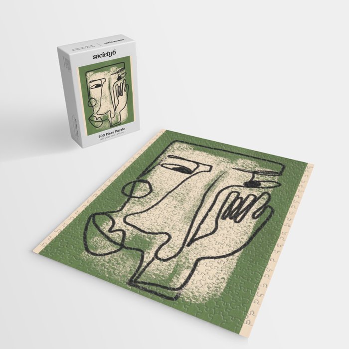 Minimal Face Impression 1 Jigsaw Puzzle Gallery Image 2