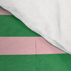 Pink and Green Narrow Stripe Pattern Comforter Gallery Image 4