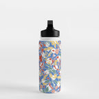 Wild colorful flowery meadow B Water Bottle Gallery Image 3