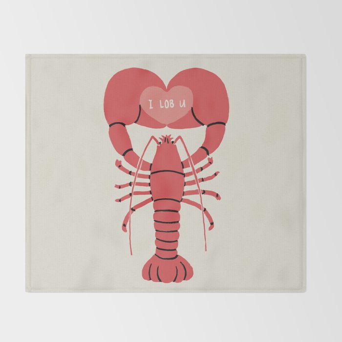 I LOB YOU Throw Blanket Gallery Image 2