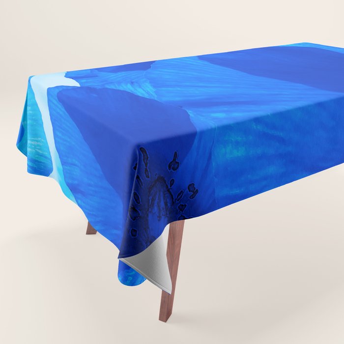 Blue Poppies #decor #society6 #buyart Tablecloth Gallery Image 1
