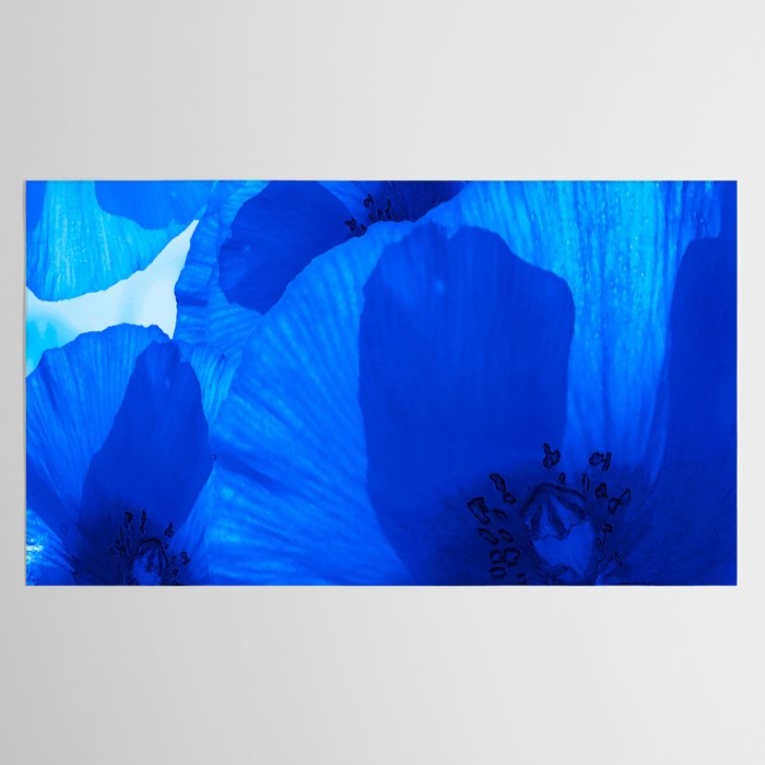 Blue Poppies #decor #society6 #buyart Tablecloth Gallery Image 2