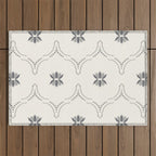 WILDFLOWER JASMIN GREY Outdoor Rug Gallery Image 1