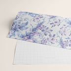 Elegant vintage pink lavender white blue floral Wrapping Paper Gallery Image 2