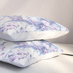 Elegant vintage pink lavender white blue floral Pillow Sham Gallery Image 3