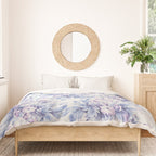 Elegant vintage pink lavender white blue floral Duvet Cover Gallery Image 3