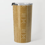 mustard mud cloth - arrow cross Travel Mug Gallery Image 3