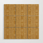 mustard mud cloth - arrow cross Wood Wall Art Gallery Image 1