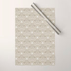 Vintage Cafe Floral - Oat Wrapping Paper Gallery Image 1
