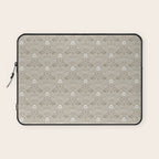 Vintage Cafe Floral - Oat Laptop Sleeve Gallery Image 1
