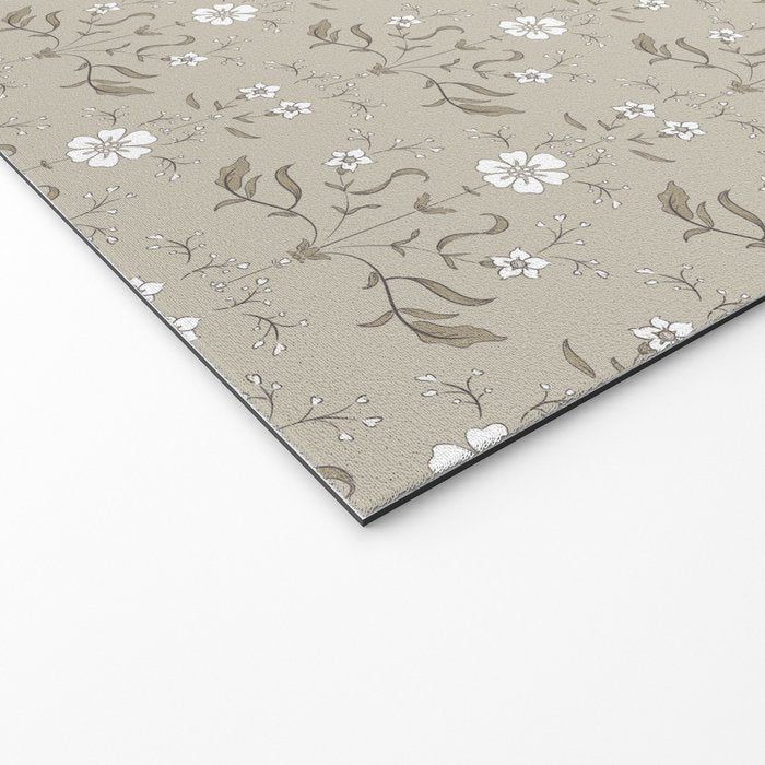 Vintage Cafe Floral - Oat Welcome Mat Gallery Image 2