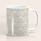 Vintage Cafe Floral - Oat Coffee Mug Gallery Image 1