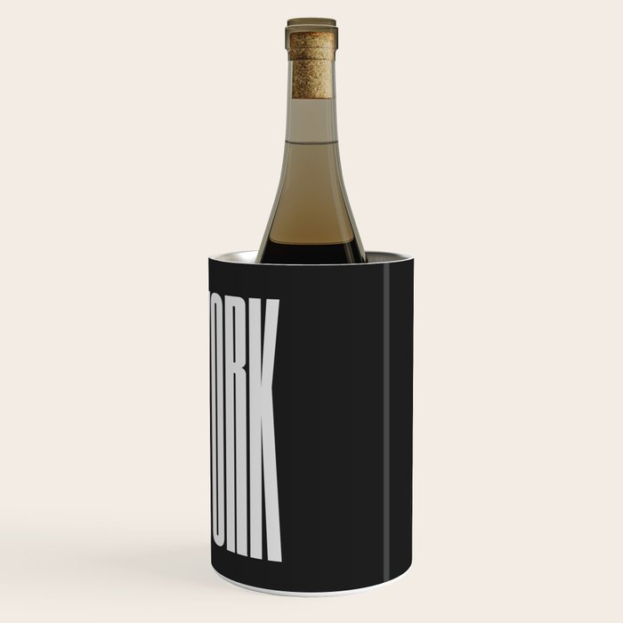 New York: B&W Typography Edition Wine Chiller Gallery Image 3